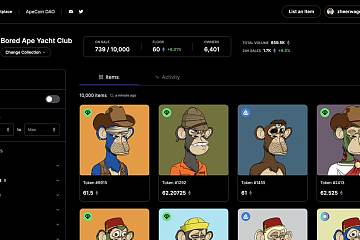 ApeCoin DAO NFT市场上线，涵盖BAYC等自定义市场