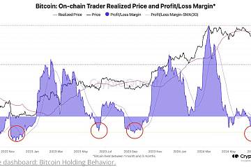 比特币链上交易者亏损率达-17%，系FTX崩溃以来最低水平