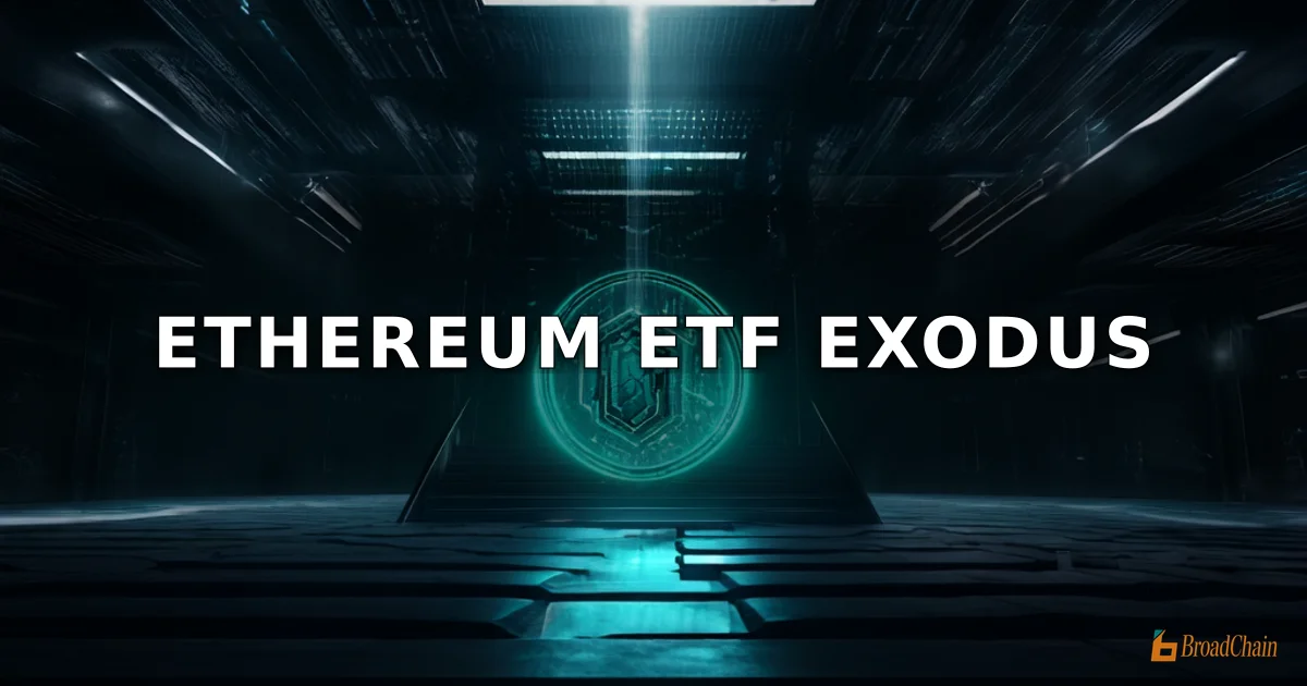 以太坊现货ETF连续5日净流出，3月24日单日流出4080万美元