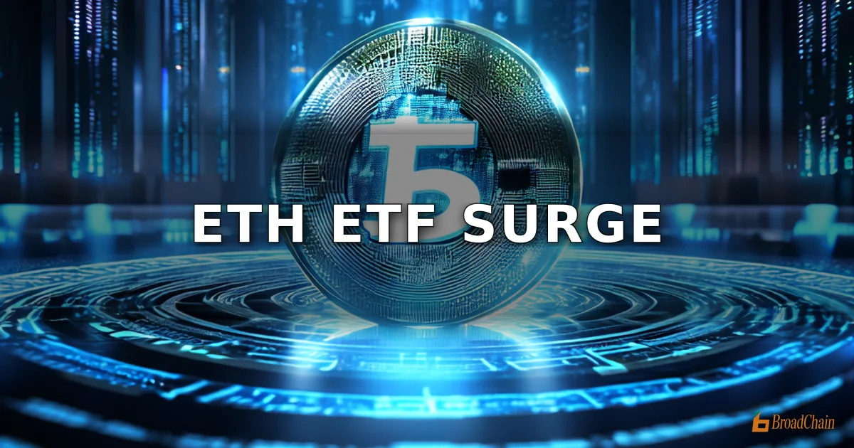 4月10日以太坊现货ETF净流入6495万美元，贝莱德ETHA净流入5370万美元居首