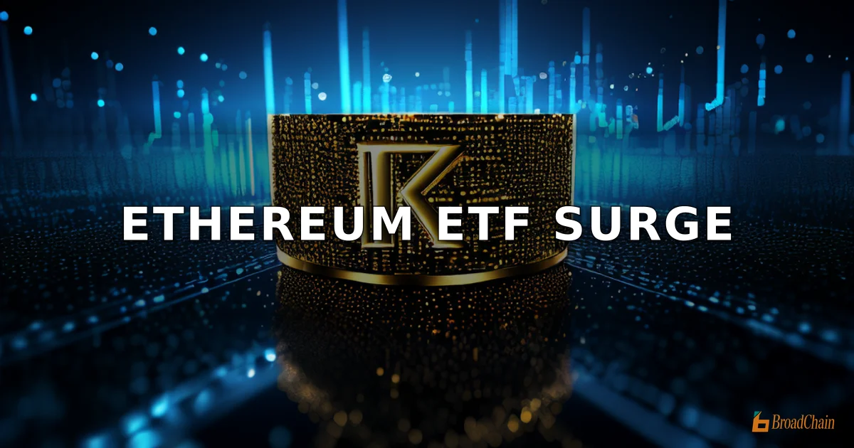 4月15日以太坊现货ETF净流入6785万美元，贝莱德ETHA净流入3151万美元居首