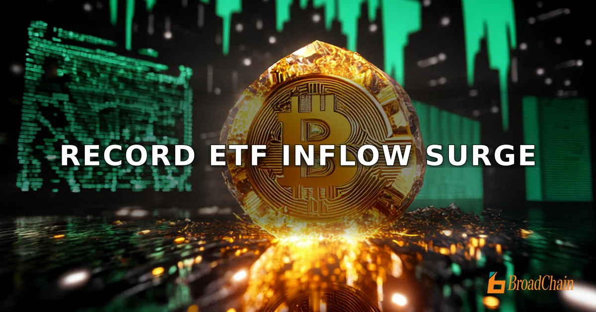 贝莱德创单周流入纪录，比特币ETF吸金19亿美元