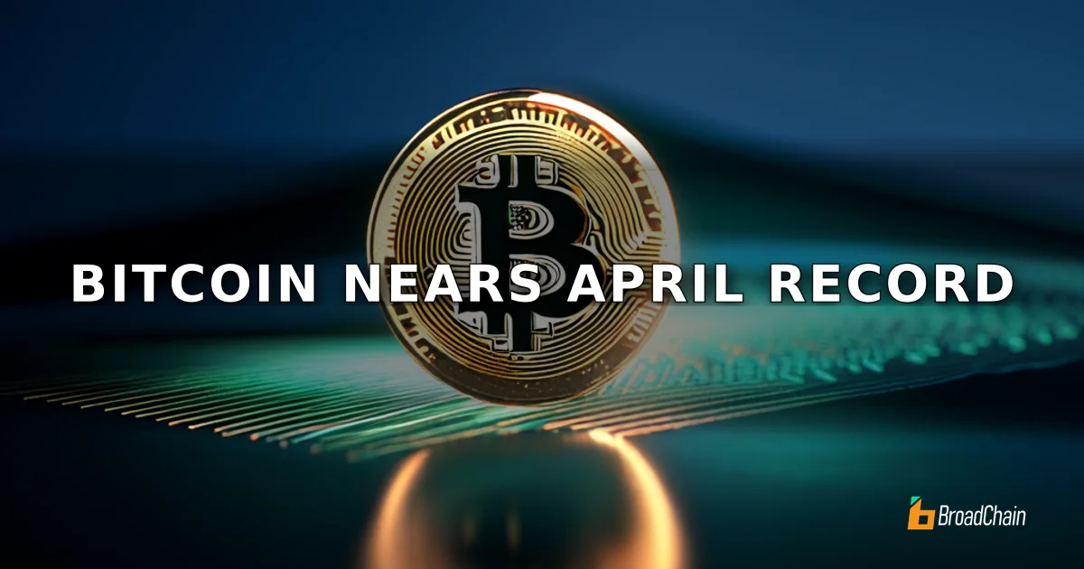 比特币4月涨幅达13.71%，距五年最佳仅差0.5%