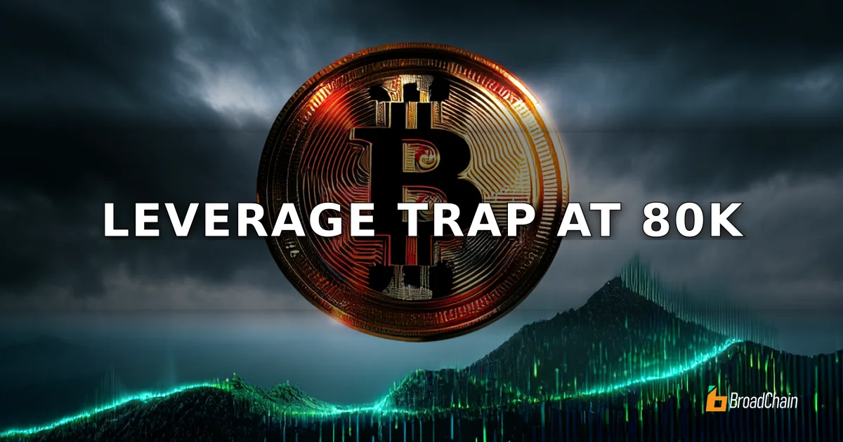 比特币杠杆多头堆积，价格停滞于8万美元下方